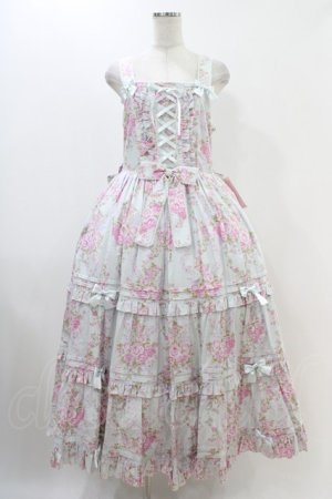 画像: metamorphose / 【プラスサイズ】シャーロットロングティアードジャンパースカート プラスサイズ ミント系 H-25-11-26-1012-ME-OP-NS-ZH