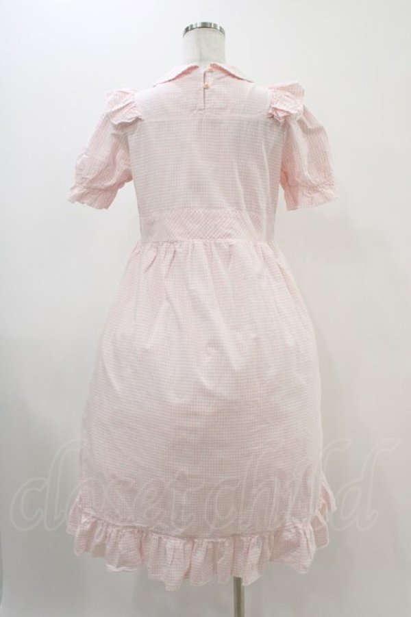 画像2: Nile Perch / ギンガムチェックワンピース Free ピンク H-25-11-26-1013-LO-OP-NS-ZH (2)