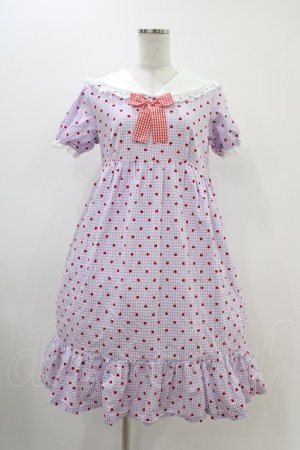 画像: Nile Perch / ギンガムチェックハートフロッキーワンピース Free ラベンダー H-25-11-26-1014-LO-OP-NS-ZH