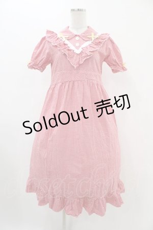 画像: Nile Perch / ギンガムチェックワンピース Free レッド H-25-11-26-1015-LO-OP-NS-ZH
