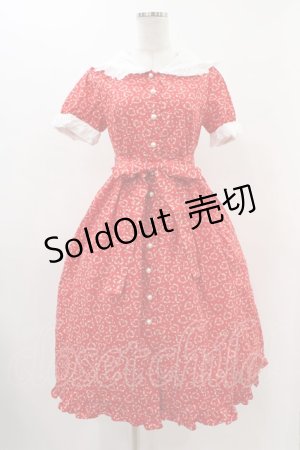 画像: Nile Perch / ハートリースセーラーワンピース Free レッド H-25-11-26-1016-LO-OP-NS-ZH