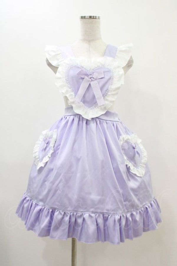 画像1: Nile Perch / エプロンジャンパースカート Free ラベンダー H-25-11-26-1020-LO-OP-NS-ZH (1)