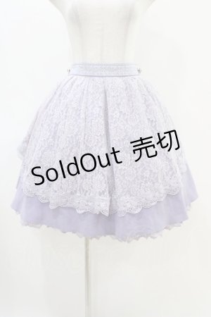 画像: axes femme Kawaii / レーシーエプロンスカート M ラベンダー H-25-11-26-1023-AX-SK-NS-ZH