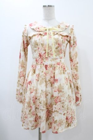 画像: LIZ LISA / ローズ柄ワンピース Free オフ H-25-11-26-1026-LO-OP-NS-ZH