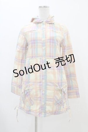 画像: LIZ LISA / チェックシャツワンピース Free イエロー H-25-11-26-1028-LO-OP-NS-ZH