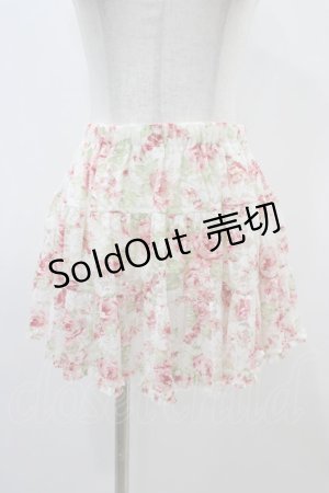 画像: LIZ LISA / 総レース花柄ミニスカート Free オフ H-25-11-26-1030-LO-SK-NS-ZH
