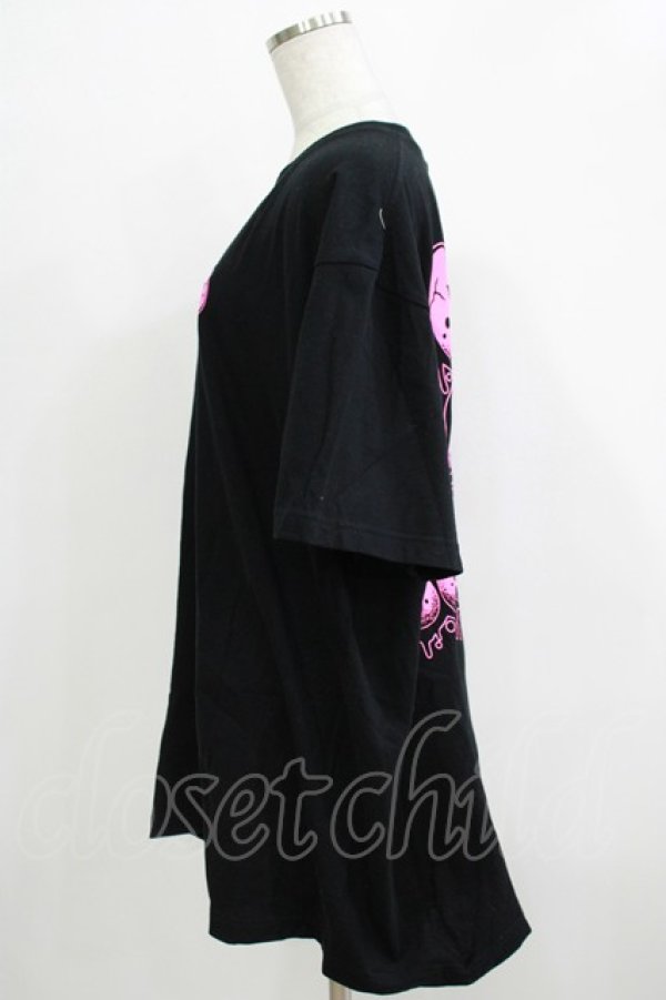 画像2: KRY CLOTHING / プリントTシャツ  ブラック H-25-11-26-051-EL-TO-KB-ZH (2)