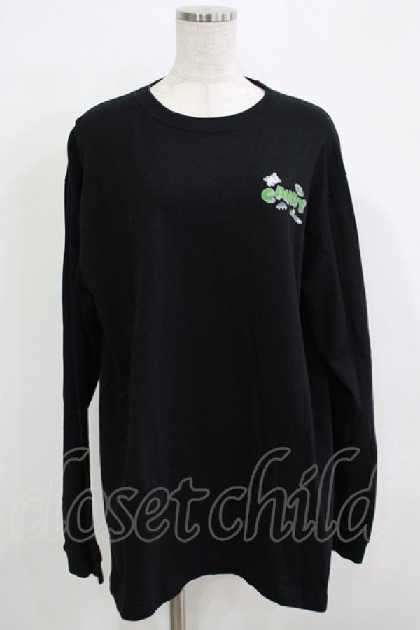 画像1: Candy Stripper / 8bit　L/S TEE  黒 H-25-11-26-054-PU-TO-KB-ZH (1)