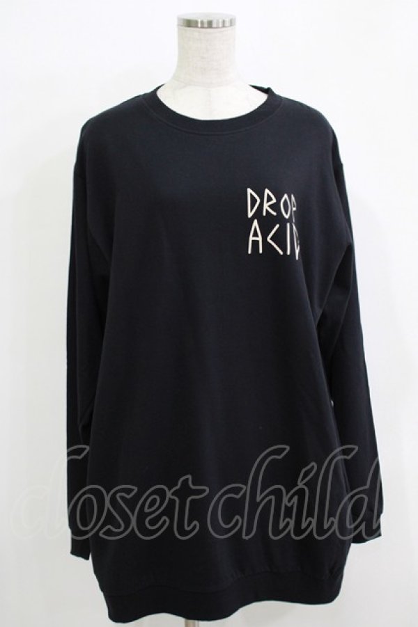 画像1: LONG CLOTHING / DROP ACID POCKET SWEAT M 黒 H-25-11-26-056-PU-TO-KB-ZH (1)