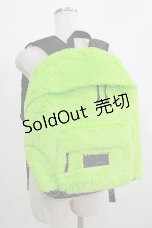 画像: LAND by MILKBOY / FUR リュックサック  ライムグリーン H-25-11-26-059-MB-BG-KB-ZH