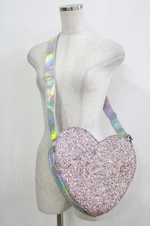 画像1: MILK / グリッターハートショルダー  ピンク H-25-11-26-060-ML-BG-KB-ZH (1)