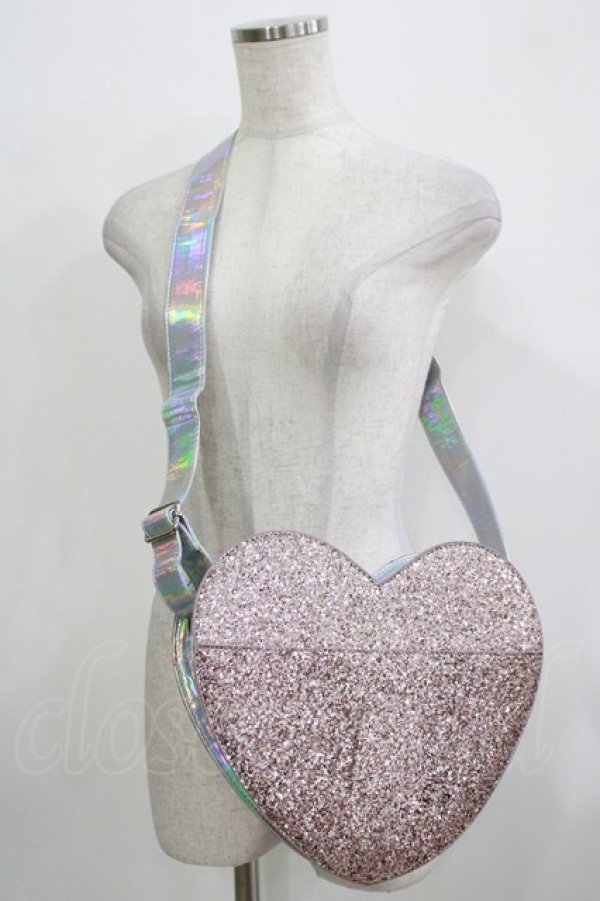 画像2: MILK / グリッターハートショルダー  ピンク H-25-11-26-060-ML-BG-KB-ZH (2)