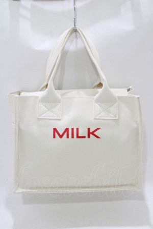 画像: MILK / MILK Boxトート  オフ H-25-11-26-063-ML-BG-KB-ZH