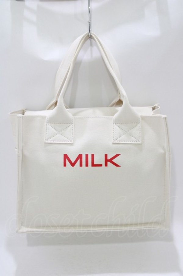 画像1: MILK / MILK Boxトート  オフ H-25-11-26-063-ML-BG-KB-ZH (1)