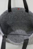 画像3: NieR Clothing / バッグインバッグ付バッグ  グレー H-25-11-26-065-PU-BG-KB-ZH (3)
