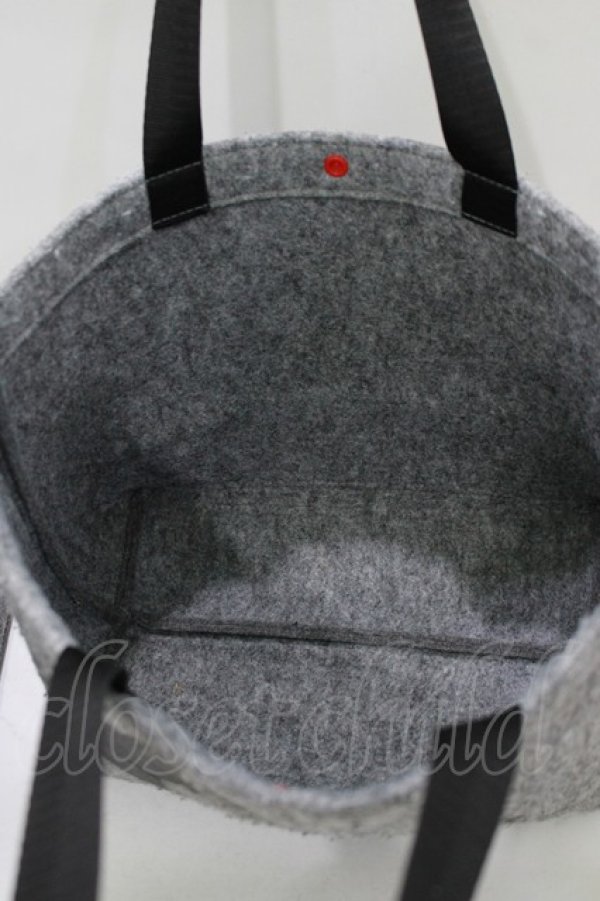 画像3: NieR Clothing / バッグインバッグ付バッグ  グレー H-25-11-26-065-PU-BG-KB-ZH (3)