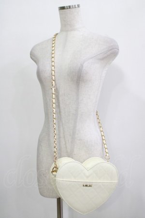 画像: MILK / ハートキルトBAG  オフ H-25-11-26-068-ML-BG-KB-ZH