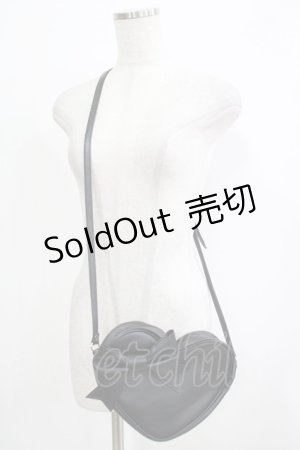 画像: MILK / ハートポシェット  ブラック H-25-11-26-069-ML-BG-KB-ZH