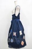 画像2: Jane Marple / Cartes A Filsデコパージュキャミソールワンピース M ネイビー H-25-11-26-007-JM-OP-KB-ZH (2)