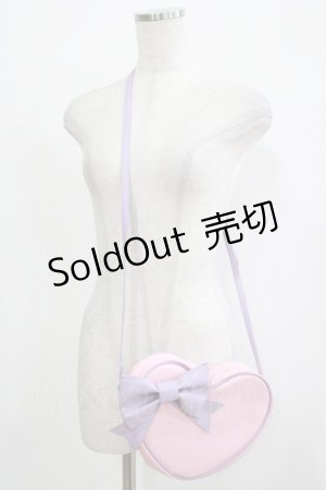 画像: MILK / ハートポシェット  ピンク×ラベンダー H-25-11-26-070-ML-BG-KB-ZH