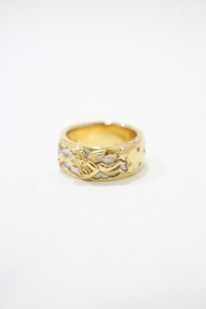 画像: Justin Davis / LOVE WARRIORリング　 8 ゴールドフィニッシュ H-25-11-26-074-SL-AC-KB-ZH