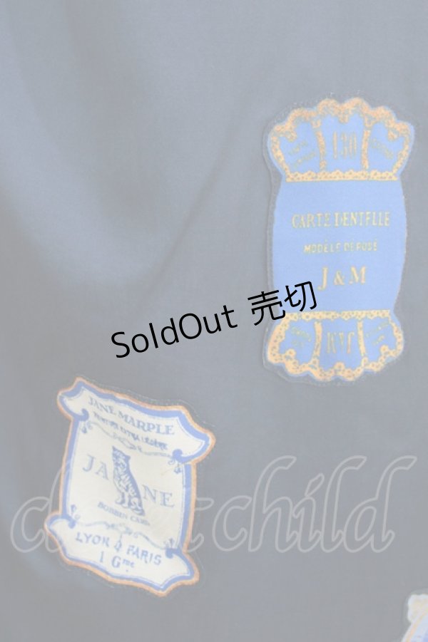 画像4: Jane Marple / Cartes A Filsデコパージュキャミソールワンピース M ネイビー H-25-11-26-007-JM-OP-KB-ZH (4)
