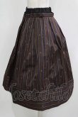 画像2: Jane Marple / Regimental stripe skirt  ブラウン H-25-11-26-008-JM-SK-KB-ZH (2)