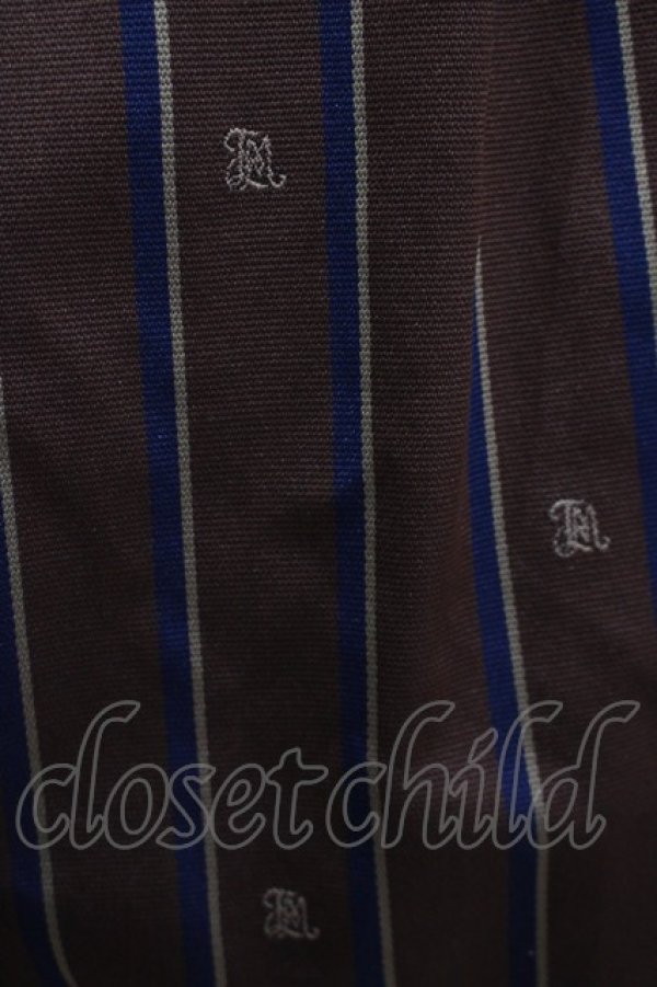 画像4: Jane Marple / Regimental stripe skirt  ブラウン H-25-11-26-008-JM-SK-KB-ZH (4)