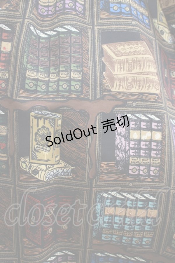 画像4: Q-pot. / Melty Bookshelfパフスリーブドレス M ブラウン H-25-11-26-001-QP-OP-KB-ZH (4)