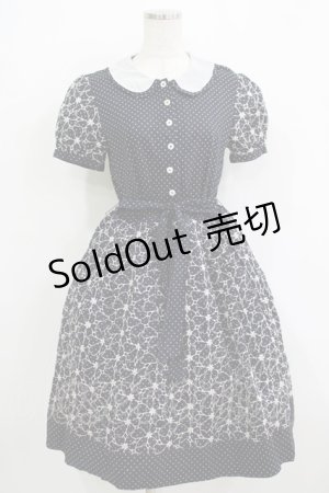 画像: 【SALE】Jane Marple / フラワードットレースのワンピース M ネイビー H-25-11-26-011-JM-OP-KB-ZT065