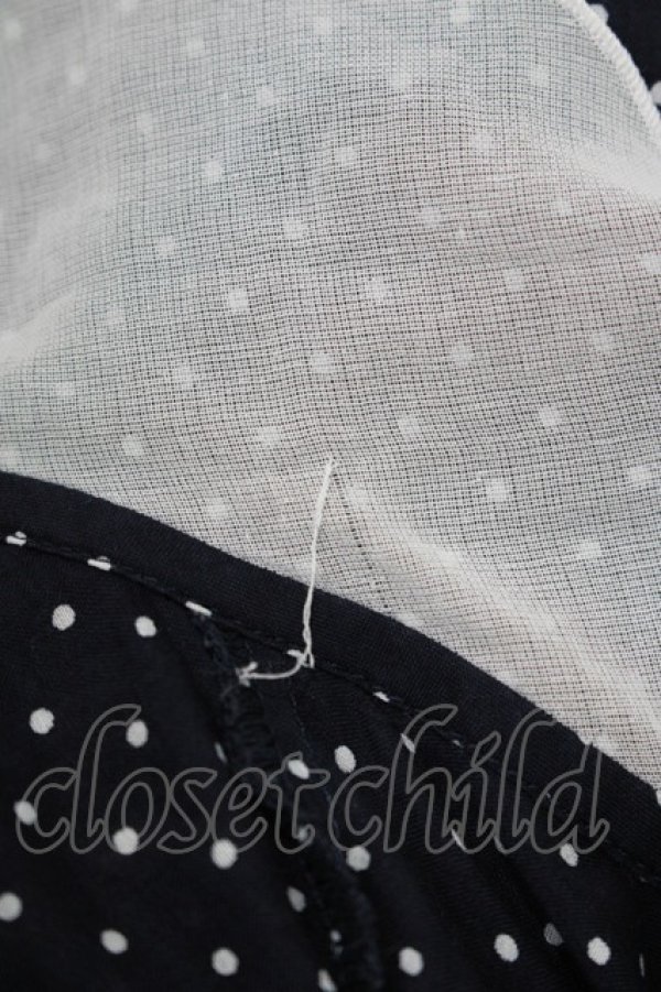 画像7: Jane Marple / フラワードットレースのワンピース M ネイビー H-25-11-26-011-JM-OP-KB-ZH (7)