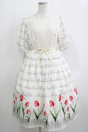 画像: Melody BasKet / Classy Tulipsレース切替ワンピース  アイボリー H-25-11-26-002-LO-OP-KB-ZH