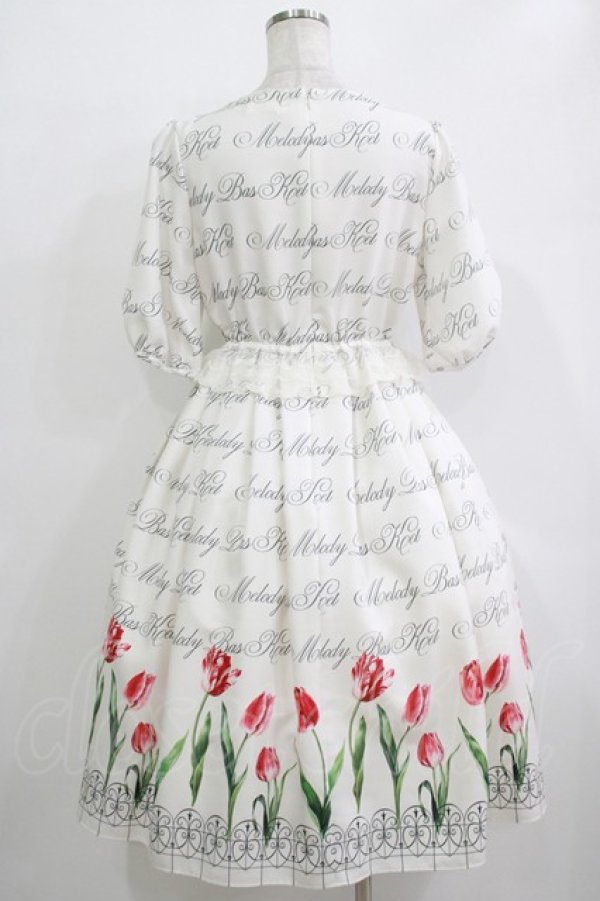 画像3: Melody BasKet / Classy Tulipsレース切替ワンピース  アイボリー H-25-11-26-002-LO-OP-KB-ZH (3)
