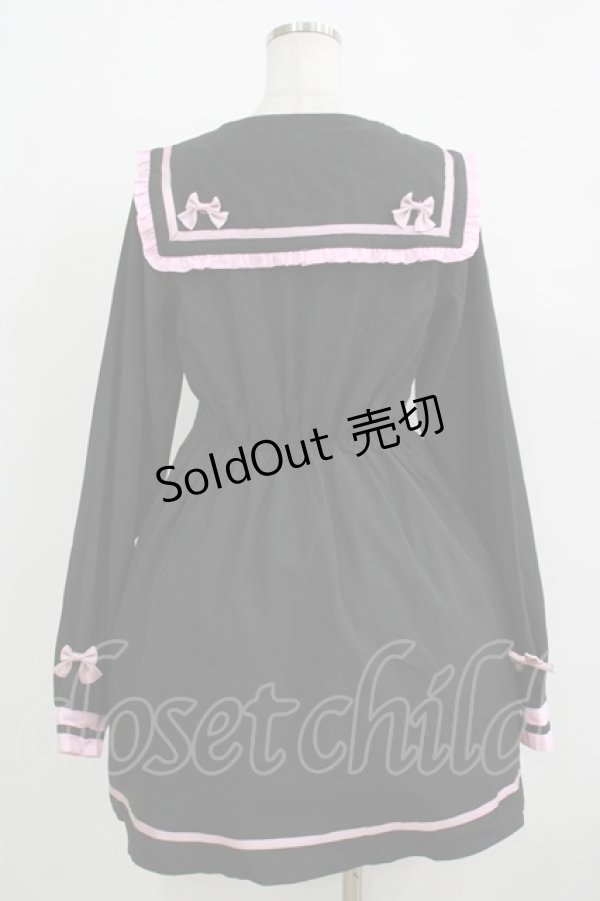 画像3: ililil / さきまるちゃんコラボワンピース M 黒×ピンク H-25-11-26-016-PU-OP-KB-ZH (3)