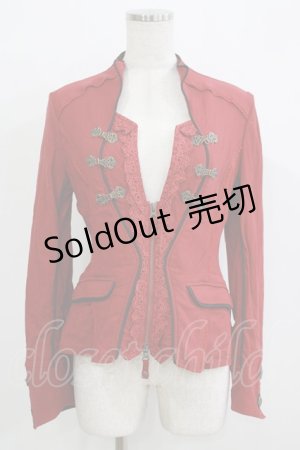 画像: Ozz oneste / ZIPジャケット  赤 H-25-11-26-017-OO-JA-KB-ZH