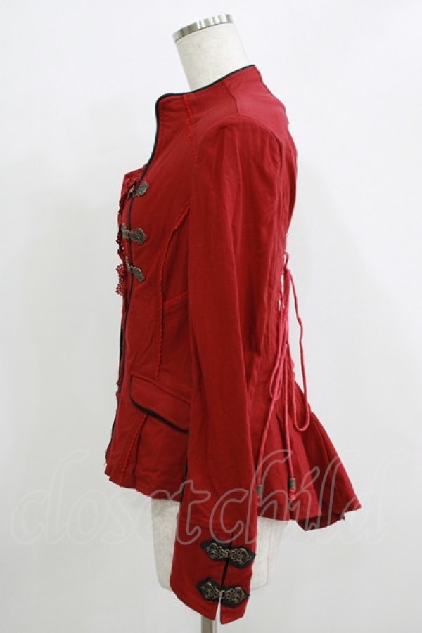 画像2: Ozz oneste / ZIPジャケット  赤 H-25-11-26-017-OO-JA-KB-ZH (2)