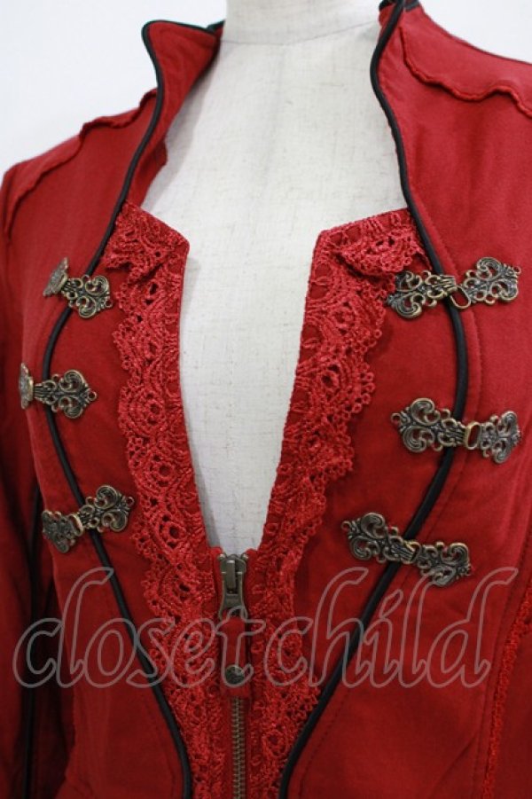 画像4: Ozz oneste / ZIPジャケット  赤 H-25-11-26-017-OO-JA-KB-ZH (4)