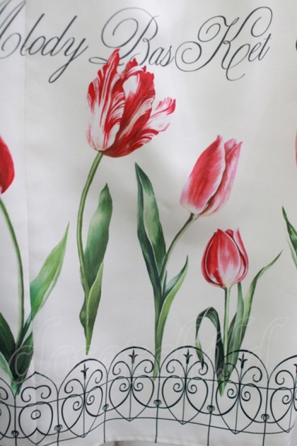 画像4: Melody BasKet / Classy Tulipsレース切替ワンピース  アイボリー H-25-11-26-002-LO-OP-KB-ZH (4)