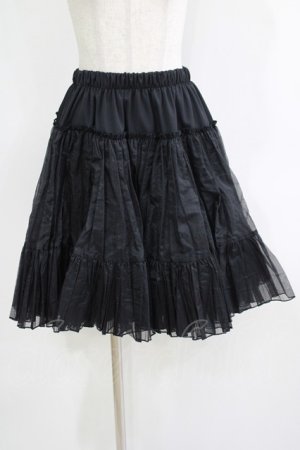 画像: MIHO MATSUDA / kuroobi遮熱パニエ 52.5cm丈 ブラック H-25-11-26-022-GO-SK-KB-ZH