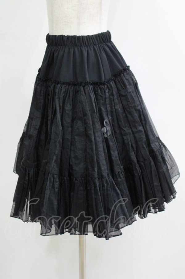 画像2: MIHO MATSUDA / kuroobi遮熱パニエ 52.5cm丈 ブラック H-25-11-26-022-GO-SK-KB-ZH (2)