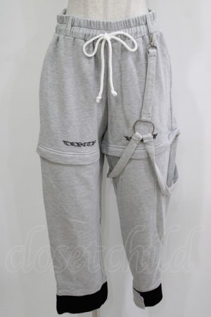 画像: KRY CLOTHING / 2Wayスウェットパンツ  グレー H-25-11-26-023-EL-PA-KB-ZH