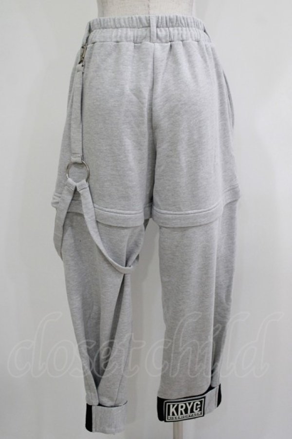 画像3: KRY CLOTHING / 2Wayスウェットパンツ  グレー H-25-11-26-023-EL-PA-KB-ZH (3)