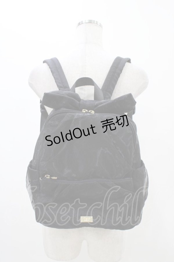 画像1: HONEY SALON / リボンリュック  ブラック H-25-11-27-001-EL-BG-NS-ZH (1)