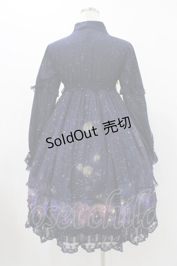 画像2: ichigo mikou（海外ロリータブランド） / ワンピース M ネイビー H-25-11-27-036-0-OP-NS-ZH (2)