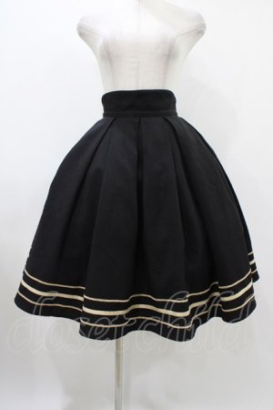 画像: Innocent World / アガットスカート M ブラック/アイボリー H-25-11-27-042-IW-SK-NS-ZH