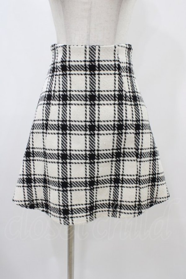 画像1: An MILLE / ツイードチェックミニスカート Free オフ H-25-11-27-046-EL-SK-NS-ZH (1)