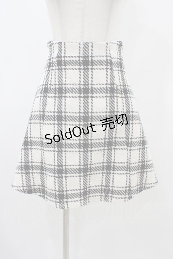 画像1: An MILLE / ツイードチェックミニスカート Free オフ H-25-11-27-046-EL-SK-NS-ZH (1)