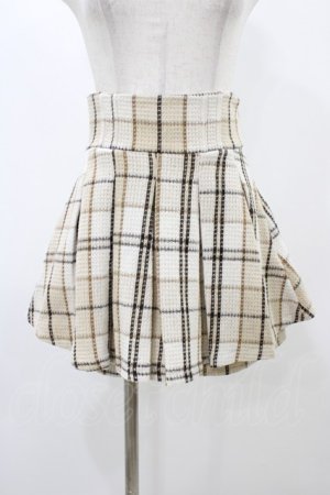 画像: evelyn / チェックタックプリーツスカート Free ベージュ H-25-11-27-050-LO-SK-NS-ZH