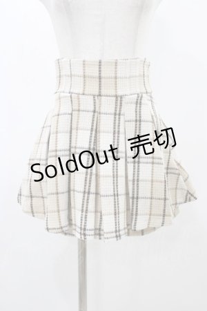 画像: evelyn / チェックタックプリーツスカート Free ベージュ H-25-11-27-050-LO-SK-NS-ZH