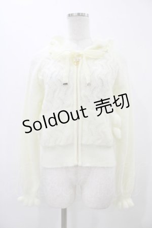 画像: Secret Honey / ニットパーカー Free オフ H-25-11-27-051-CA-TO-NS-ZH